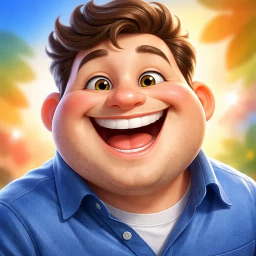 3D Cartoon caricature style example