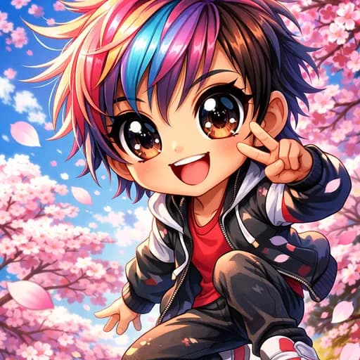 Anime caricature style example