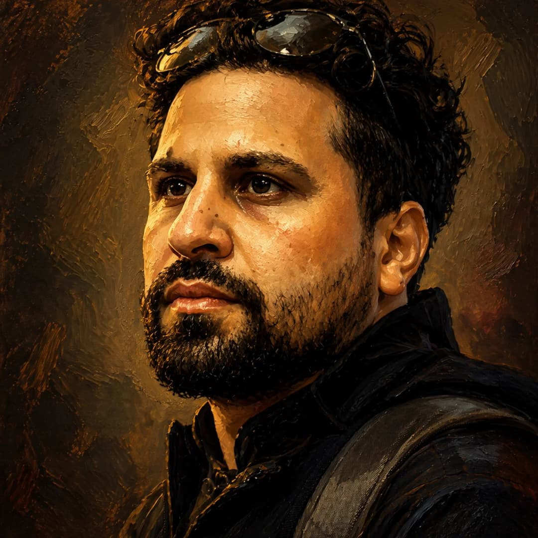 Oil Painting caricature style example