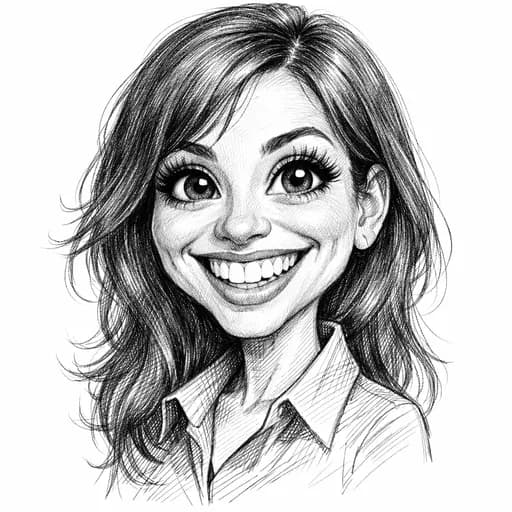 Pencil Sketch caricature style example