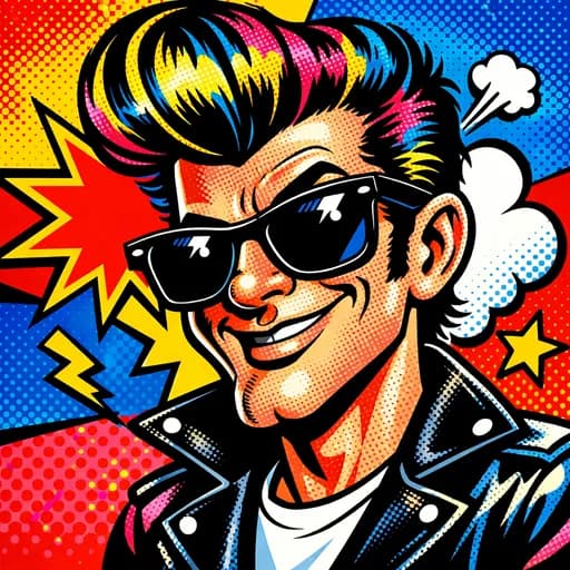 Pop Art caricature style example