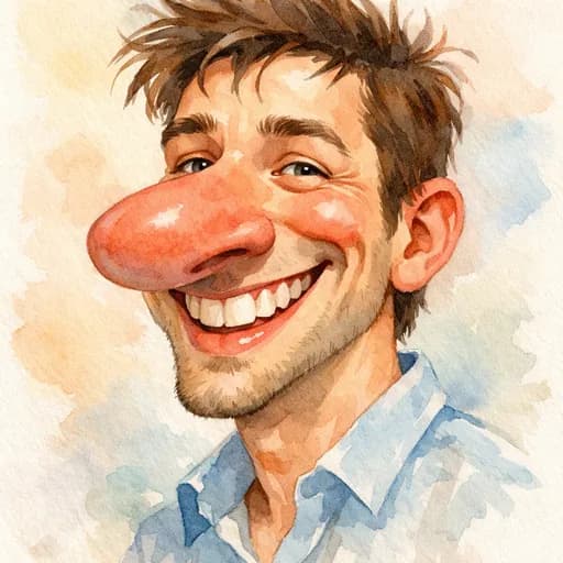Watercolor caricature